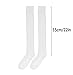 Bestjybt Women Cable Knit Thigh High Socks Cotton Warm Over the Knee Socks Knee High Boot Stockings Leg Warmers (US, Alpha, One Size, Regular, Regular, White)