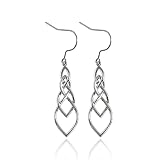 Pure Titanium Earring Hook For Sensitive Ear Fashion Jewelry Copper Celtic Good Luck Knot Drop Earri
