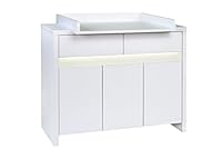Schardt Wickelkommode mit Wickelaufsatz Planet White
