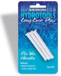 5.5-Inch White Long Lock Pins for Poles and Vacuum Handles For Swimming Pool