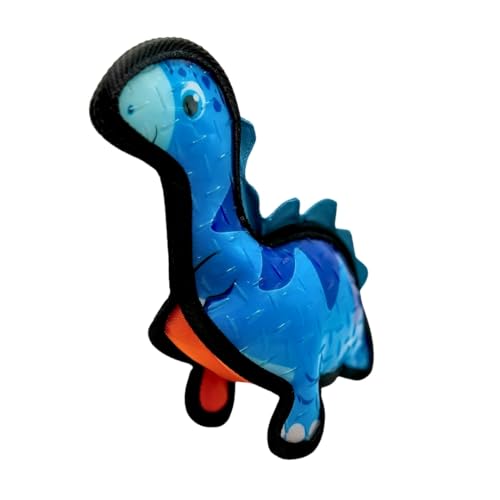 Juguete Squeaky Dinosaurio Mediano para Perros Azul miniatura 5
