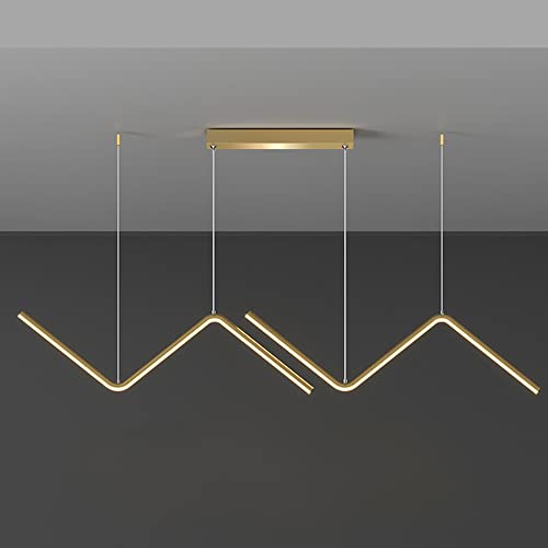 Chandelier LED dimmable en aluminium 26W suspendu réglable pour salon