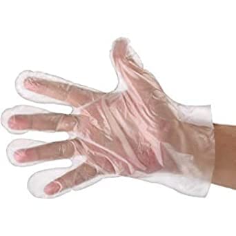 REQUISITE NEEDS Disposable Gloves Clear Plastic Polyethylene Transparent Waterproof Gloves For Multi Purpose - Sanitary, Food Prep, Home tasks, Cleaning, Work Gloves Powder & Latex Free (Pack Of 500)