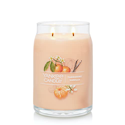 Yankee-Candle-Tangerine-Vanilla-Scented-Signature-20oz-Large-Jar-2-Wick-Candle-Over-60-Hours-of-Burn-Time Yankee Candle Tangerine Vanilla Scented Signature 20oz Large Jar 2 Wick Candle Over 60 Hours of Burn Time