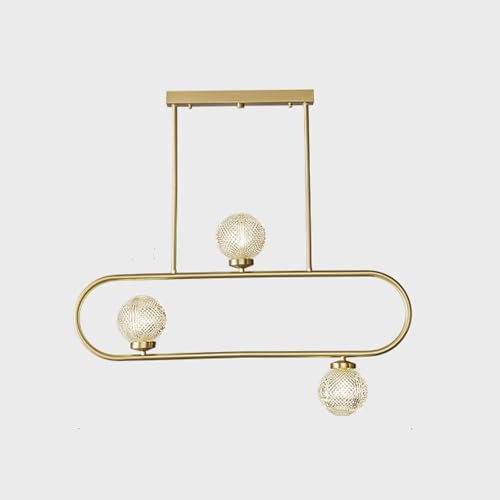 Lampe suspendue table à manger or noir cuivre pour repas chaleureux
