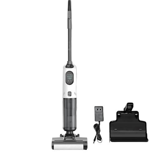 Fregona Eléctrica Sin Cable, Aspirador Vertical,Posición Plana De 180°, 2 En 1 Aspira Y Friega a La Vez, 170 W, Pantalla De Control Inteligente, Ajuste Automático Limp Standard