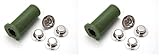 Rolly Toys Hutkappen und Montagehilfe (4 Stück, Aufschlagkappen, Ersatzteil für Rolly Toys Tretfahrzeuge, Montagewerkzeug) 10020010000, Schwarz (Packung mit 2)