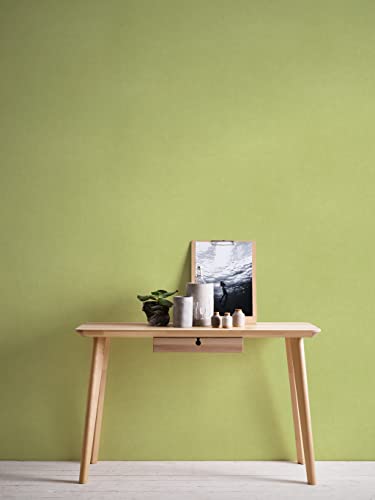 A.S. Création Tapete Grün 383747 Uni Vliestapete Hellgrün Einfarbig Wohnzimmer Kinderzimmer 10,05x0,53m Made in Germany