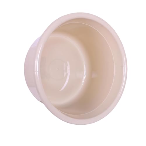 Image of Kuber Industries (Pack of 2) Plastic Tub | Bath Tub of Bathing & Washing | Tub for Bathroom | Bathtub for Baby | Lightweight & Durable Water Tub | 25 LTR | Beige
