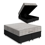 Cama box baú + colchão de molas ensacadas - airtech springpocket - o