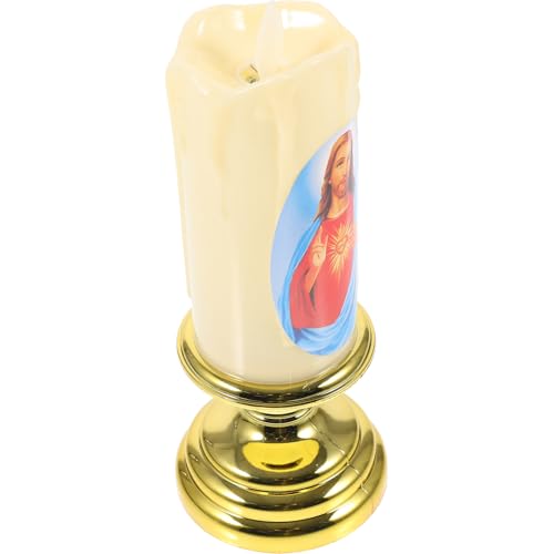 Vela LED recargable Alipis pequeña y cónica para decoración religiosa