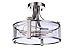 Craftmade 55353-BNK Elliot Outdoor Ceiling, 3-Light 180 Total Watts, Brushed Polished Nickel
