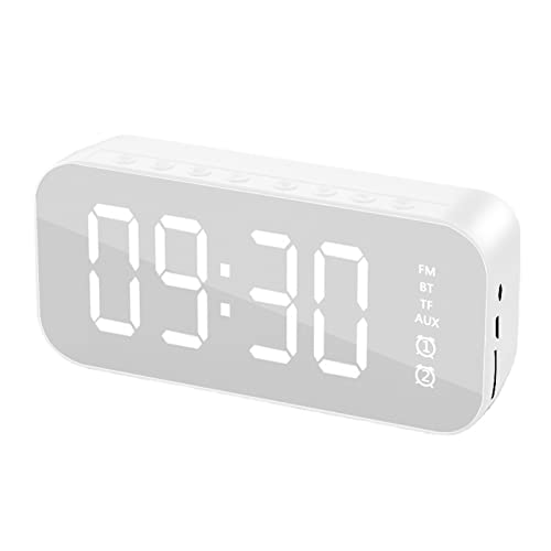 Alto-falante Bluetooth com Rádio Despertador, Design Portátil Multifuncional, Mini Alto-Falante Sem