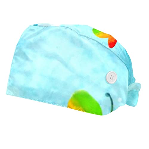 Casquette pour hommes et femmes papillon coloré idéale en cuisine et institut