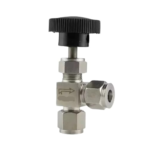 Vanne à aiguille 10mm angle droit pour circuit de fluide en atelier