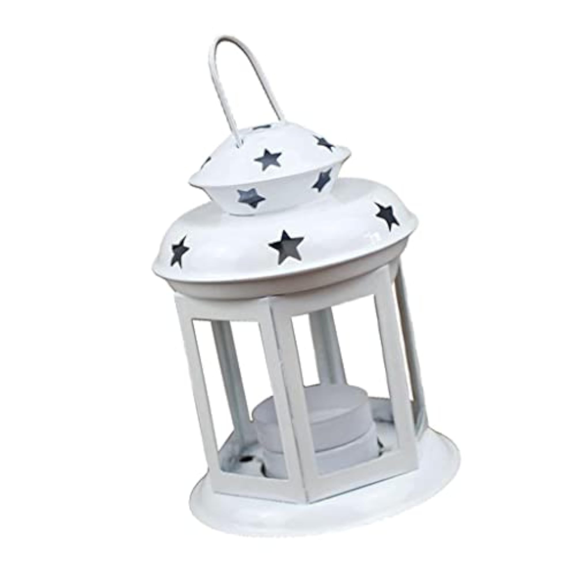 Outdoor Iron Wind-Proof Lamp Candle Holder Ornament