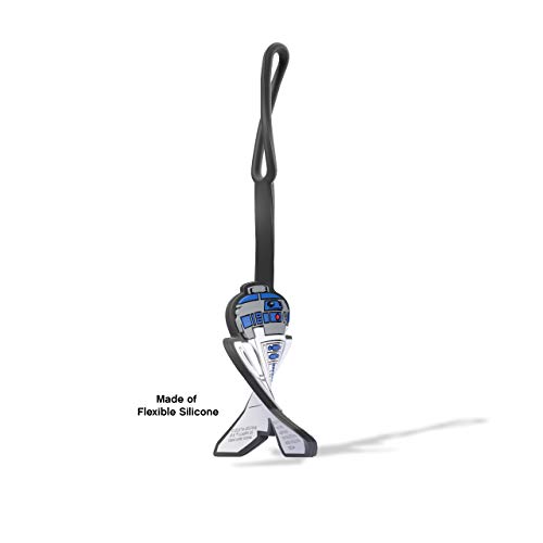 Lego Star Wars Silicone Luggage Tag - R2-D2 (52234) writable Surface on Back for ID Identification, Measures 6.5 inches Long, for Travel, Suitcase, Backpack3