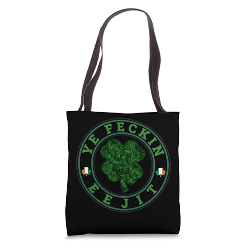 Bolsa tote para el Día de San Patricio: «YE FECKIN EEJIT IT'S PADDY NOT PATTY» miniatura 1