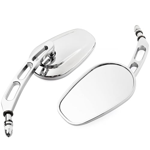 Espejos de moto Touring con cristal antirreflejos y visión ampliada