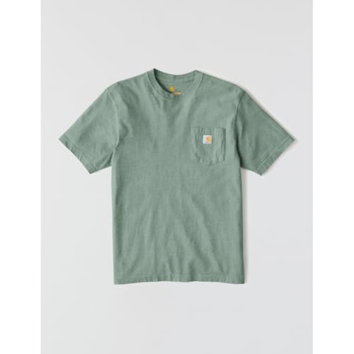 Carhartt Men's Iconic K87 Pocket T-Shirt, Green Slate Heather, 5X-Large — view 6