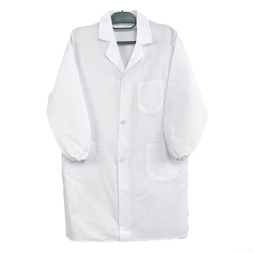 Bata de laboratorio unisex adaptable con tela suave, complemento perfecto para tu armario profesional (A-160~4XL)