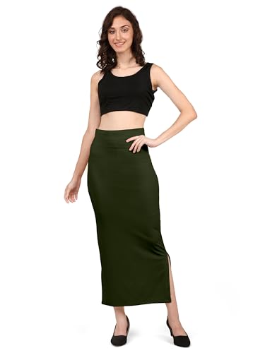 Image of Mehrang Stretchable Saree Shapewear Petticoat for Women, Cotton Blended,Petticoat,Skirts for Women,Shape Wear Dress for Saree