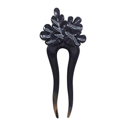Marycrafts Buffalo Horn Leaf Hair Fork Hair stick Hair Accessories For Women Cover