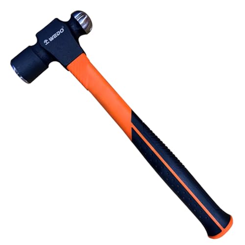 WEDO Ball Pein Hammer - 2.5LB,High Carbon Steel,Anti-Slip Handle,Ball Peen Hammer for Construction, Gardening,Yard Work