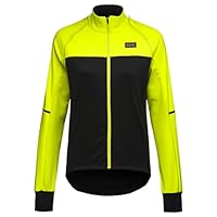 GORE WEAR Damen Phantom Jacke, Black/Neon Yellow, 40 EU