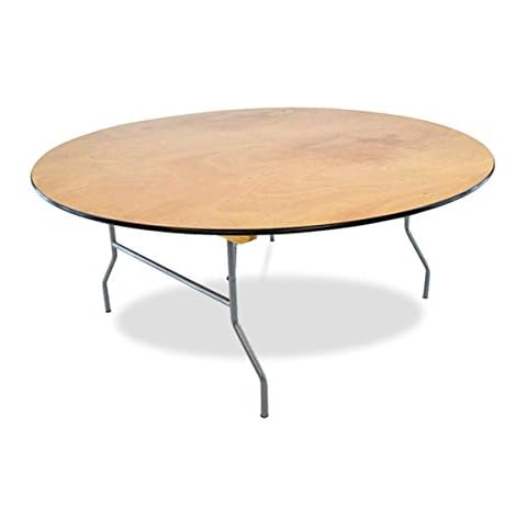 EventStable Titan Series Wood Folding Table - 60'' Round - 10 Pack Cover