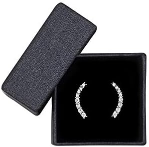 SOFIA MILANI - Women's Earrings 925 Silver - with Zirconia Stones - Curved Stud Earrings - 20115