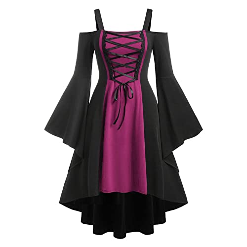 Robe gothique confortable à épaules dénudées pour valoriser la silhouette