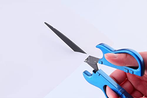Stratocaster Electric Guitar Scissors With Stand And Cap, Metallic Blue - Fluorine Coating, Japanese Stainless Steel - Made In Seki Japan #TOP7