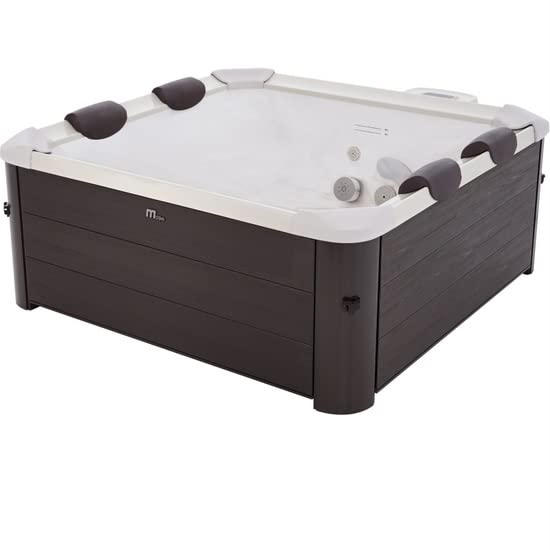 Bagno Italia Minipiscina quadrata per 5-6 persone 160x160 cm 120 getti idromassaggio cromoterapia ozonoterapia