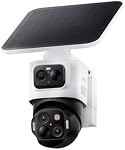 eufy Security eufyCam S4,4K Solar Camera Wireless Outdoor, 3-Lens Bullet-PTZ Cam, 360° Coverage, 8X Auto Zoom, AI Recognition,AI Track, Color Night Vision, 0 Monthly Fee, Built in 32 GB Storage