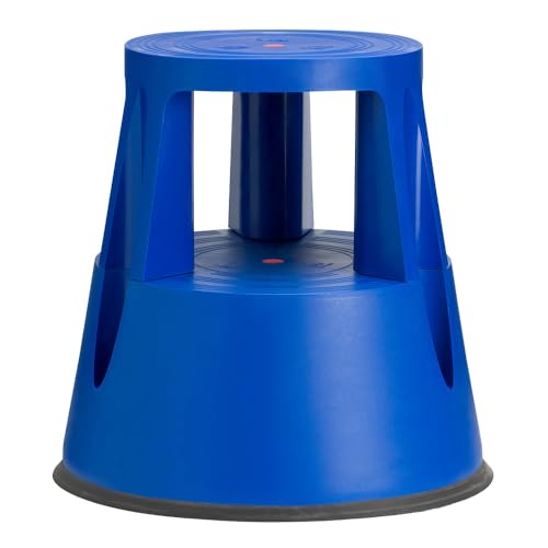IVOL Marchepied stable - Pied d'éléphant - Plastique - 41 cm de hauteur - Charge maximale : 150 kg - Bleu