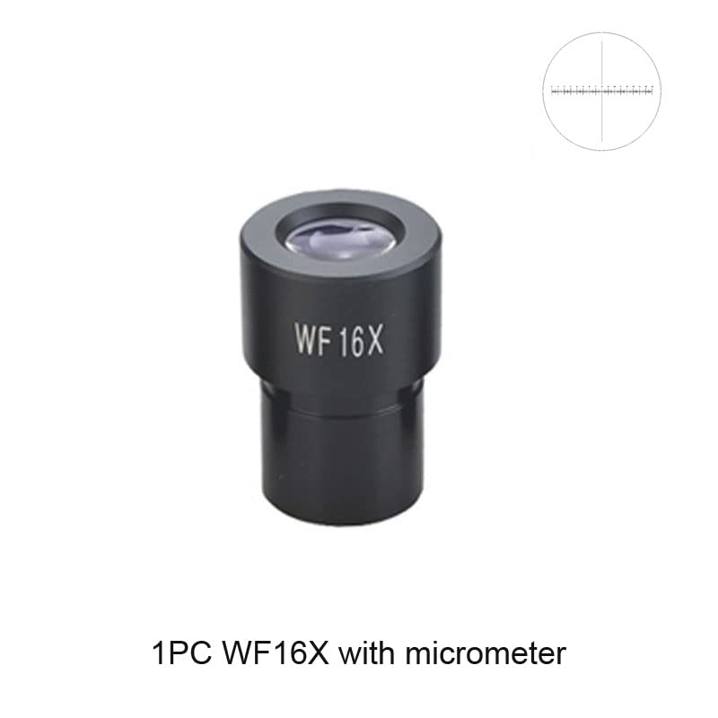 Oculare for microscopio Biologico WF5X WF10X WF15X WF16X WF20X WF25X Accessori for Lenti for microscopio Obiettivo grandangolare Monoculare Oculare(WF16X with Reticle)