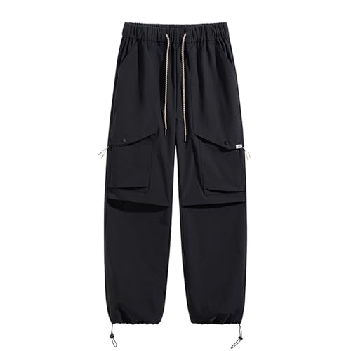 Pantalon plage homme blanc léger style cargo militaire pour l'été