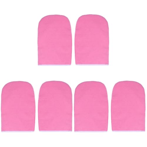 minkissy 3 Paar isolierte Handschuhe Handbehandlung Handschuhe Hand Spa Abdeckung Bad Behandlung Handschuh Paraffin Wachs Kosmetik Baumwolle Rosa