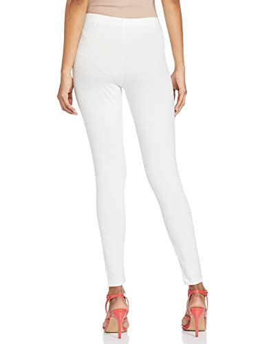 Image of GO COLORS Soft Cotton Stretch Ankle Length Leggings for Women | Breathable