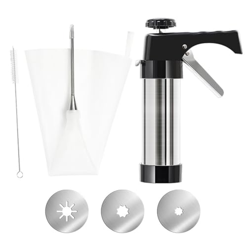 Stainless Steel Spanish Churro Maker Professional Cookie Press Cake Decorating Squeezing Tool Kitchen Accessories
