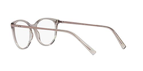 A|X Armani Exchange Women's Ax3078 Cat Eye Prescription Eyewear Frames, Tundra/Demo Lens, 53 Mm #TOP4