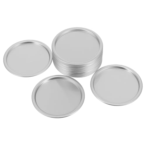 ULTECHNOVO Wiederverwendbare Deckel für Einmachgläser, zum Versiegeln und Auslaufen, zur Aufbewahrung von Lebensmitteln und Canning, 20 Stück