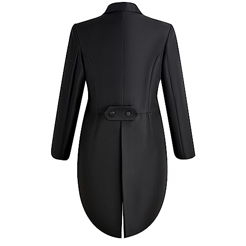 Mens Tailcoat Suit Jacket Tuxedo Double Breast Swallow Tail Coat Pants Bow Tie4