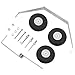 Hobbypark 1 Set Aluminum Main Landing Gear Wheel Kit RC Airplane Cessna 182 Parts Replacement 40 Size ARF PNP