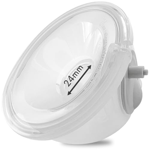 S9/S12 Baby CaraCups Wearable Milk Collection for 99.9% Separable Electric Breast Pumps, Hands Free Milk Collector Cup Set, Compatible with Spectra, Medela, Lansinoh, Accessories Replacement (24 mm)