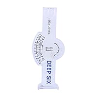 Qcwwy Salzgehalt-Tester, Genaues Meer-Aräometer, Aquarium-Meeres-Salzgehalt-Messgerät für Fischbecken, Teichwasser, Salzwasser, Süßwasser, Spezifischer Schwerkrafttest