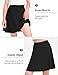 KEREDA Girls Uniform Skirts with Undershorts Casual High Waist Stretchy A-Line Skirts Soft Skorts Fashion Clothes Black 7-8 Years