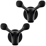 2 ganchos magnéticos negros, ganchos magnéticos resistentes, gancho de crucero fuerte, potente imán para cabina de refrigerador, montaje en pared, imán de neodimio con gancho para cabinas de crucero,