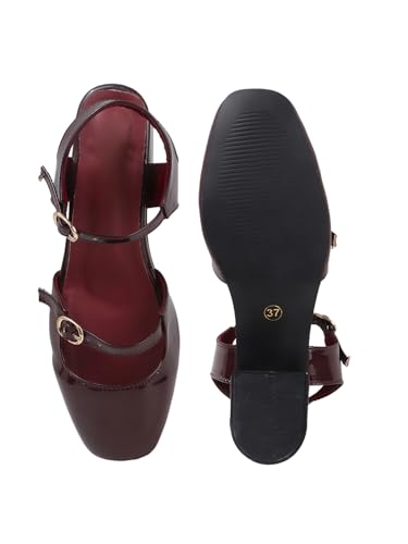 Image of TRYME Trendy Solid Stylish Heel Sandals For Women And Girls